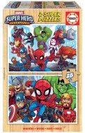 Puzzle 2x25 aventures de super héros Marvel