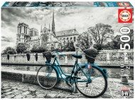 Puzzle Bicykel v blízkosti Notre Dame, Paríž, Francúzsko
