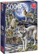Puzzle Manada de lobos en invierno