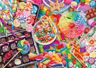 Puzzle Színes édességek