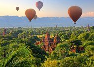 Puzzle Balony na ogrzane powietrze, Mandalaj, Birma