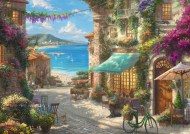 Puzzle Kinkade: Café på Rivieraen i Italien