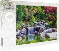 Puzzle Vodopád v japonské zahradě, Bonn, Německo