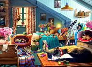 Puzzle Kitten Paly Bedroom