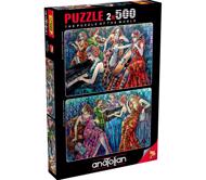 Puzzle 2x500 kleurrijke notities