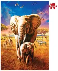Puzzle Mère éléphant