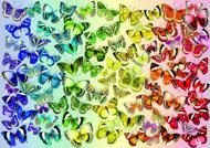 Puzzle Szivárványszínű pillangók