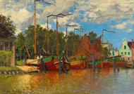 Puzzle Claude Monet: Bateaux à Zaandam, 1871