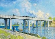 Puzzle Claude Monet - Železniční most v Argenteuil, 1873