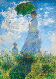 Puzzle Клод Моне - Женщина с зонтиком - Мадам Моне