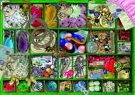 Puzzle Ékszer és ásványkő gyűjtemény - Zöld