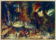 Puzzle Janas Brueghelis vyresnysis - Ugnies alegorija, 1608 m