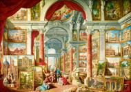 Puzzle Giovanni Paolo Panini: Pinacoteca con vedute della Roma moderna