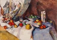 Puzzle Cézanne: Zátišie s jablkami