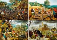 Puzzle Pieter Bruegel cel Tânăr - Cele patru anotimpuri