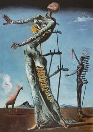 Puzzle Salvador Dalí - Girafa arzătoare, c. 1937