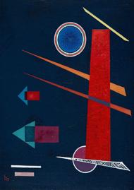 Puzzle Βασίλι Καντίνσκι - Ισχυρό κόκκινο, 1928