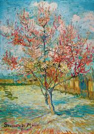 Puzzle Vincentas Van Gogas - rožiniai persikų medžiai