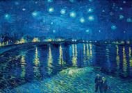 Puzzle Vinsents Van Gogs: Zvaigžņota nakts virs Ronas, 1888. gads