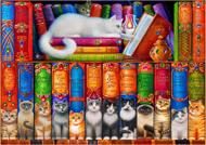 Puzzle Macska könyvespolc 150 darab