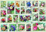 Puzzle Collezione di fiori di francobolli 2000