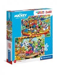 Puzzle 2x60 Mickey og venner