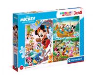 Puzzle Mickey egér és barátai 3x48 