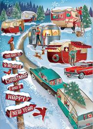 Puzzle Christmas Campers 1000