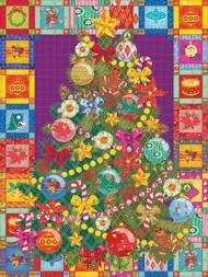 Puzzle Christmas Tree Quilt