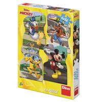 Puzzle Mickey Mouse v meste 4x54