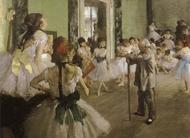 Puzzle Edgar Degas: Lekcia tanca
