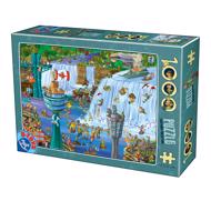 Puzzle Cartoon Collection - Niagarské vodopády