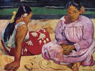 Puzzle Gauguin Paul: Femeile tahitiene pe plajă 1000