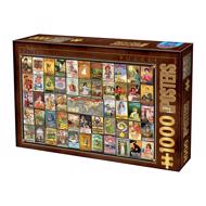 Puzzle Vintage kollázs - Teák 1000
