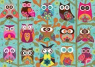 Puzzle Owls collage