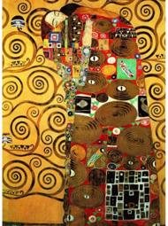 Puzzle Gustav Klimt: Împlinirea (detaliu)