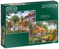 Puzzle 2x1000 Krásný letní den