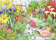 Puzzle Kvetinová šou: Vodná záhrada