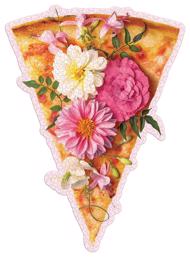 Puzzle Pizza virág feltéttel 