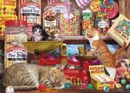 Puzzle Mačky a sladkosti