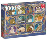 Puzzle Francia - Oroscopo gatto 1000
