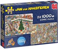 Puzzle Jan van Haasteren - atostogų apsipirkimas 2x1000