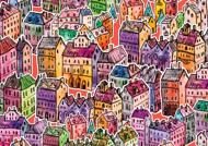 Puzzle Orașul culorilor 1000