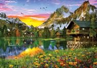 Puzzle Дэвисон: Альпийское озеро 4000