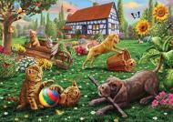 Puzzle Адриан Честърман: Кучета и котки на игра 500