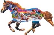 Puzzle Running Horse shaped