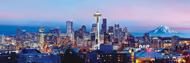 Puzzle Seattle esti városra néző panorámaképe, Washington