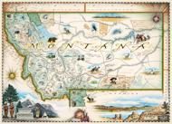 Puzzle Hărți Xplorer - Montana