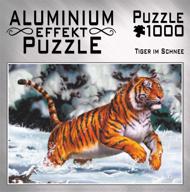 Puzzle Tigru în zăpadă