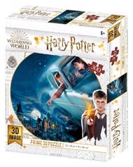 Puzzle Harry Potter: Harry und Ron über Hogwarts 3D